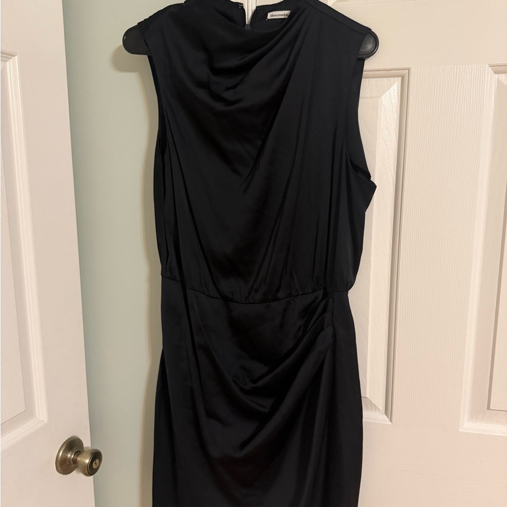 Abercrombie & Fitch Black Midi Dress